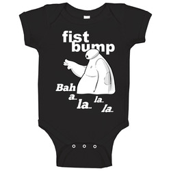 Fist Bump Baymax 1 Black romper jumpsuit Baby One Piece Fist Bump Baymax 1 Black romper jumpsuit Baby One Piece