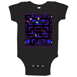 Ms Pacman Retro Video Arcade Game Screenshot Gameplay romper jumpsuit Baby One Piece Ms Pacman Retro Video Arcade Game Screenshot Gameplay romper jumpsuit Baby One Piece