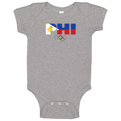Philippines Flag Olympic Country Abbreviation romper jumpsuit Baby One Piece Philippines Flag Olympic Country Abbreviation romper jumpsuit Baby One Piece