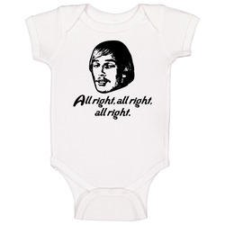 Dazed And Confused Wooderson Alright Movie Quote romper jumpsuit Baby One Piece Dazed And Confused Wooderson Alright Movie Quote romper jumpsuit Baby One Piece