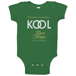 Kool, Cigarettes, T-shirt, Menthol, Tobacco, Lights, Filter Kings, Smoking romper jumpsuit Baby One Piece Kool, Cigarettes, T-shirt, Menthol, Tobacco, Lights, Filter Kings, Smoking romper jumpsuit Baby One Piece