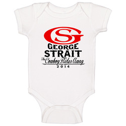 George Strait White romper jumpsuit Baby One Piece George Strait White romper jumpsuit Baby One Piece