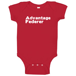 Advantage Federer Trending Tennis romper jumpsuit Baby One Piece Advantage Federer Trending Tennis romper jumpsuit Baby One Piece