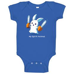 Cute Funny Spirit Animal Bunny Running With Chainsaws romper jumpsuit Baby One Piece Cute Funny Spirit Animal Bunny Running With Chainsaws romper jumpsuit Baby One Piece