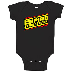 Star Wars: Empire Strikes Back Logo romper jumpsuit Baby One Piece