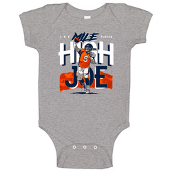 Mile High Joe Flacco Denver Football romper jumpsuit Baby One Piece