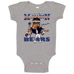 Jim Mcmahon Retro Football Caricature - Grey romper jumpsuit Baby One Piece Jim Mcmahon Retro Football Caricature - Grey romper jumpsuit Baby One Piece