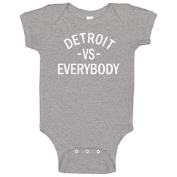 Detroit Vs Everybody Tee romper jumpsuit Baby One Piece Detroit Vs Everybody Tee romper jumpsuit Baby One Piece