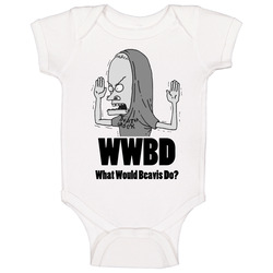 What Would Beavis Do Butthead Cartoon romper jumpsuit Baby One Piece