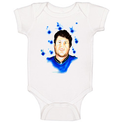 Airbrushed Matt Stafford Detroit Football Commercial romper jumpsuit Baby One Piece Airbrushed Matt Stafford Detroit Football Commercial romper jumpsuit Baby One Piece