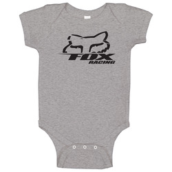 Fox Racers Men's Gray romper Baby One Piece Fox Racers Men's Gray romper Baby One Piece