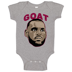 Lebron James Cleveland Basketball Player Goat Fan romper Baby One Piece