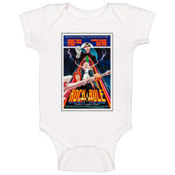 Rock & Rule Retro Movie  Fan romper Baby One Piece
