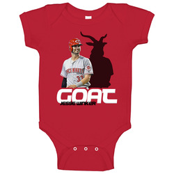 Jesse Winker Baseball Fan Goat romper Baby One Piece Jesse Winker Baseball Fan Goat romper Baby One Piece