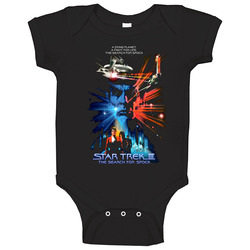 William Shatner Leonard Nimoy Kirk Star Trek 3 The Search For Spock romper Baby One Piece