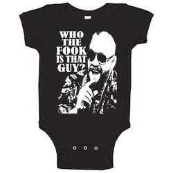 Who The Fook Siluet Black romper Baby One Piece Who The Fook Siluet Black romper Baby One Piece