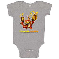 Skylanders Trigger Happy Classic Video Game romper Baby One Piece Skylanders Trigger Happy Classic Video Game romper Baby One Piece