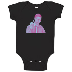 Mr. Rogers Middle Finger Funny romper Baby One Piece Mr. Rogers Middle Finger Funny romper Baby One Piece