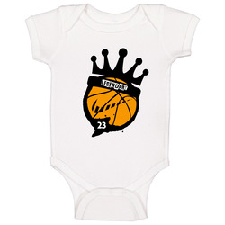 Lebron James Colorway 19 Hard Hat Inspired White romper Baby One Piece Lebron James Colorway 19 Hard Hat Inspired White romper Baby One Piece