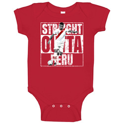 Paolo Guerrero Straight Outta Team Peru Copa America Cup Soccer Futball Fan romper Baby One Piece Paolo Guerrero Straight Outta Team Peru Copa America Cup Soccer Futball Fan romper Baby One Piece