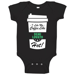 I Like My Coffee Like Demi Lovato Hot Funny Female Celeb Cool Fan romper Baby One Piece I Like My Coffee Like Demi Lovato Hot Funny Female Celeb Cool Fan romper Baby One Piece