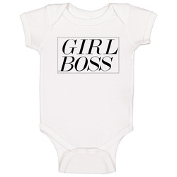 Girl Boss Whiet romper Baby One Piece