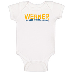 Werner Enterprises Inc Nasdaq Company Logo Employee Fan romper Baby One Piece Werner Enterprises Inc Nasdaq Company Logo Employee Fan romper Baby One Piece