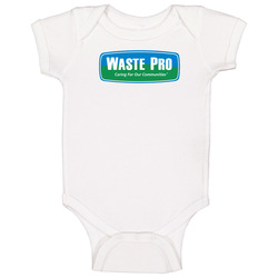 Waste Pro Garbage Disposal Logo Gift Fan romper Baby One Piece Waste Pro Garbage Disposal Logo Gift Fan romper Baby One Piece