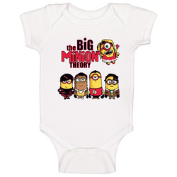 New Despicable Me 2 The Big Minion Teory Standard White romper Baby One Piece New Despicable Me 2 The Big Minion Teory Standard White romper Baby One Piece