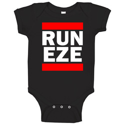 Run Eze Buenos Aires Argentina Funny Graphic Patriotic Parody Black romper Baby One Piece Run Eze Buenos Aires Argentina Funny Graphic Patriotic Parody Black romper Baby One Piece