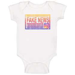 Fake News Vinny Jersey Shore Instagram Funny Social Media romper Baby One Piece Fake News Vinny Jersey Shore Instagram Funny Social Media romper Baby One Piece