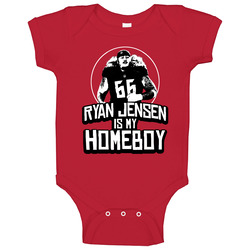 Ryan Jensen Is My Homeboy Football Player Fan romper Baby One Piece Ryan Jensen Is My Homeboy Football Player Fan romper Baby One Piece