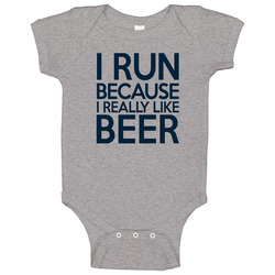 25888298 I Run Because I Really Like Beer romper Baby One Piece 25888298 I Run Because I Really Like Beer romper Baby One Piece