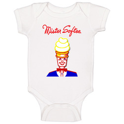 Mister Softee Ice Cream Civil War Tony Stark Robert Downy Jr Movie romper Baby One Piece Mister Softee Ice Cream Civil War Tony Stark Robert Downy Jr Movie romper Baby One Piece