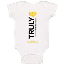 Truly Hard Seltzer Pineapple Halloween Costume Alcohol Drink romper Baby One Piece Truly Hard Seltzer Pineapple Halloween Costume Alcohol Drink romper Baby One Piece