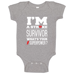 I'm A Storke Survivor Tee romper Baby One Piece I'm A Storke Survivor Tee romper Baby One Piece