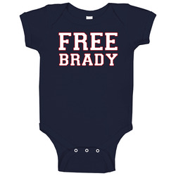 Free Brady Support Patriots Football romper Baby One Piece Free Brady Support Patriots Football romper Baby One Piece