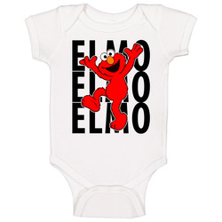 Cartoon Elmo Sesame Street romper Baby One Piece