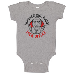 Dick Vitale Dickie V Number One Baby Sportscaster Basketball romper Baby One Piece