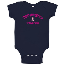 Tough Guys Wear Pink romper Baby One Piece Tough Guys Wear Pink romper Baby One Piece