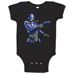 Robocop In Pixels Retro Video Game romper Baby One Piece Robocop In Pixels Retro Video Game romper Baby One Piece
