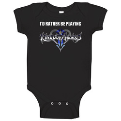 I'd Rather Be Playing Kingdom Hearts romper Baby One Piece I'd Rather Be Playing Kingdom Hearts romper Baby One Piece