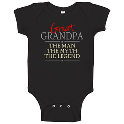 22643284 Great Grandpa Man Myth Legend romper Baby One Piece 22643284 Great Grandpa Man Myth Legend romper Baby One Piece