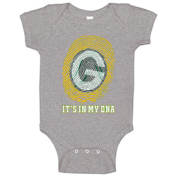Green Bay Packers T Shirt It's In My DNA Funny Sports Parody Tee romper Baby One Piece Green Bay Packers T Shirt It's In My DNA Funny Sports Parody Tee romper Baby One Piece