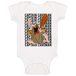 Captain Caveman 70s 80s Cartoon romper Baby One Piece
