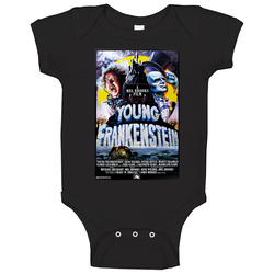 Young Frankenstein Cool 70's Comedy Vintage Classic Movie Fan romper Baby One Piece Young Frankenstein Cool 70's Comedy Vintage Classic Movie Fan romper Baby One Piece