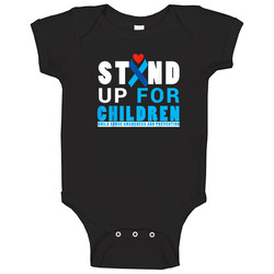 Child Abuse Awareness And Prevention Month romper Baby One Piece Child Abuse Awareness And Prevention Month romper Baby One Piece