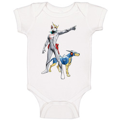 Casshern & Friender Anime Brand New Classic White romper Baby One Piece Casshern & Friender Anime Brand New Classic White romper Baby One Piece