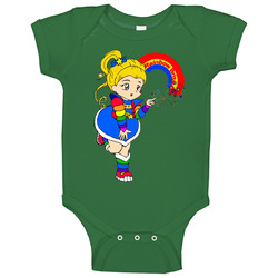 Rainbow Bright Cartoon Retro Funny romper Baby One Piece Rainbow Bright Cartoon Retro Funny romper Baby One Piece