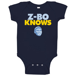 Z Bo Knows Zach Randolph Memphis Michigan Basketball romper Baby One Piece